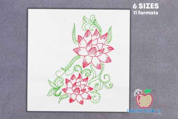 An Embroidery Seller's Review: The Lotus Flower Set