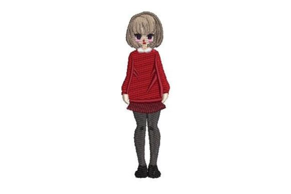 Anime-Style Girl Embroidery Design Review