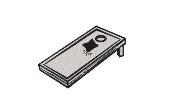 Black and White Cornhole Toss