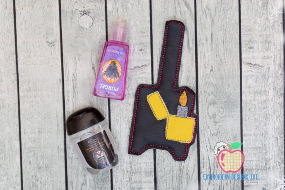 Creative Fabrica Review: Camping Lighter Hand Sanitizer Holder Embroidery