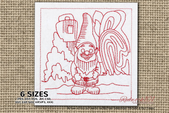 Evaluating the Cute Gnome Machine Embroidery Design