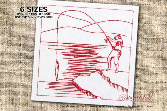 Fisherman Fishing Machine Embroidery: A Boutique Sweatshirt Review