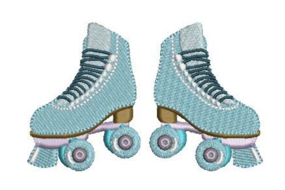 Roller Skates Embroidery: A Vintage Dance Design Review