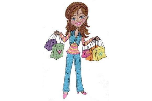 Shopping Girl Embroidery Design: A Seller's Creative & Commercial Review