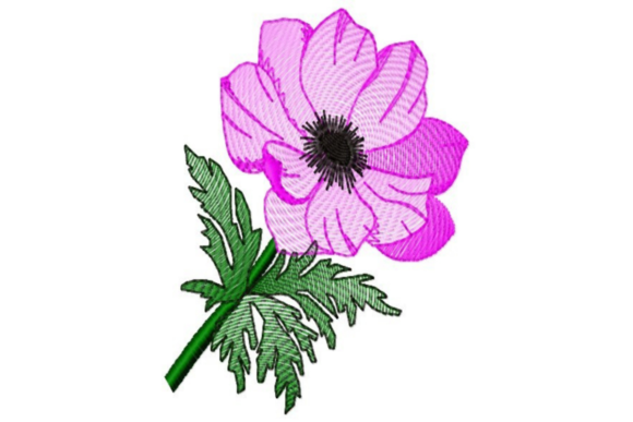 Sketching Sophistication: The Purple Flower Embroidery Review