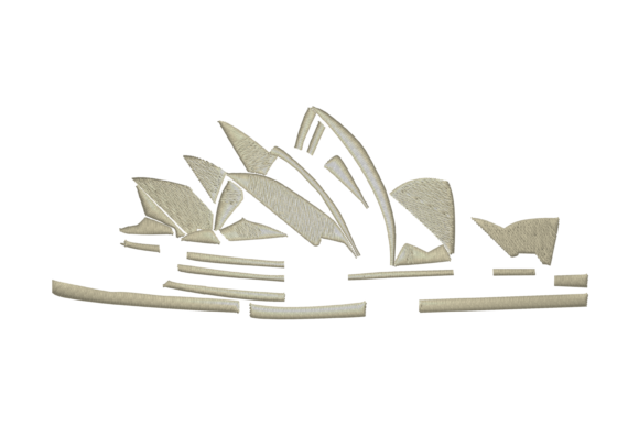 Sydney Opera Embroidery Design