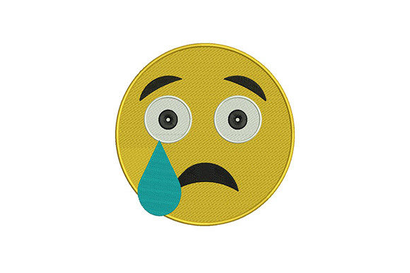 The Crying Face Emoji: An Embroidered Hug for Personalized Gifts