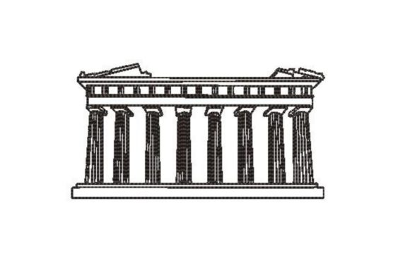 World Landmark Coloring: Parthenon